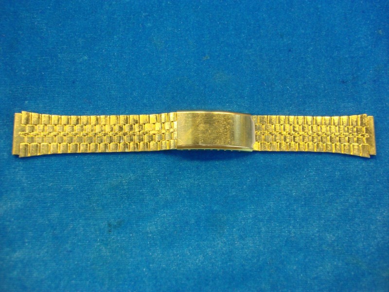 Vintage Gold Tone Wristwatch Band - NOS, 18mm Lugs