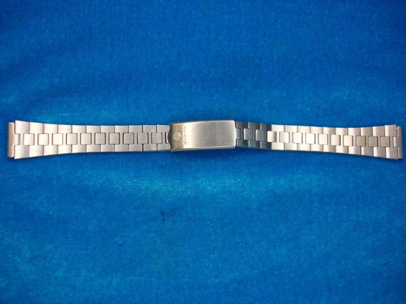 Vintage Sanyo stainless steel watch band, NOS
