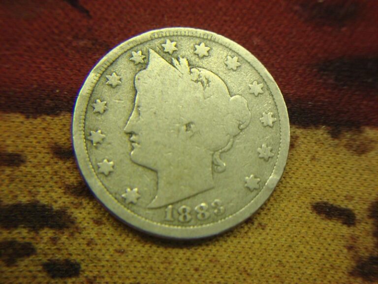 1883 Liberty Head Nickel with "CENTS" variety