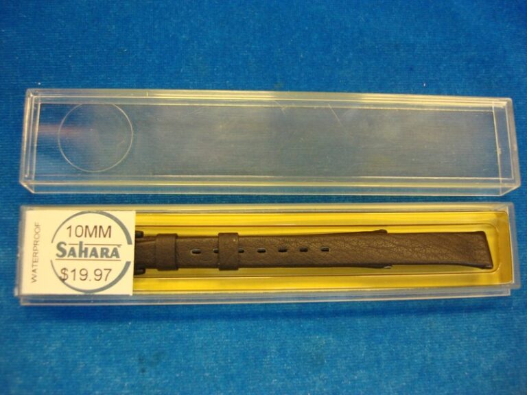 Vintage Sahara Brown Leather Watch Strap, 10mm