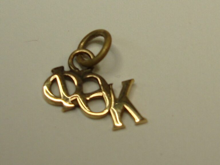 Vintage 10K rose gold Phi Kappa Psi fraternity charm