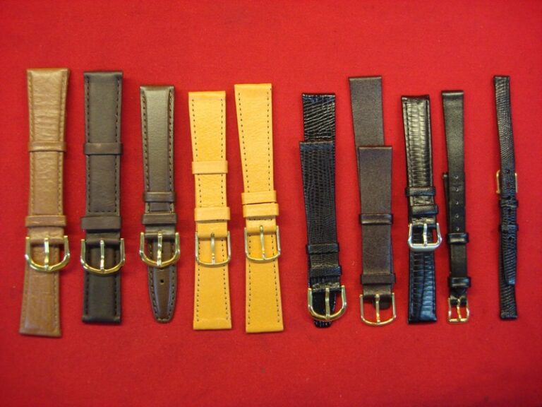10 Vintage Leather Watch Bands - New Old Stock