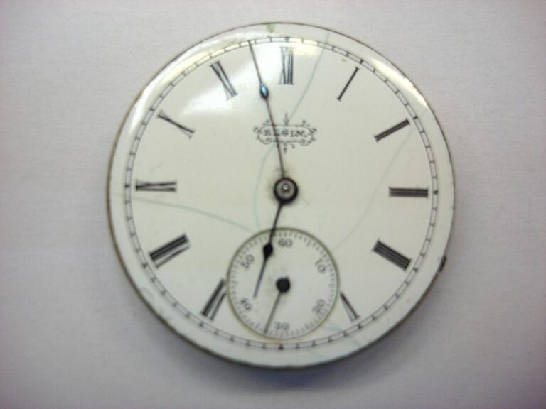 Vintage Elgin Series 4 pocket watch movement, size 6s, 7 jewels