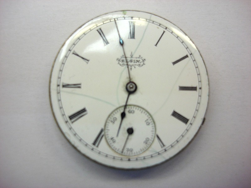 Vintage Elgin Series 4 pocket watch movement, size 6s, 7 jewels