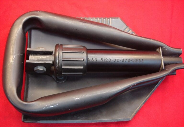 Used U.S. Military E-Tool (Entrenching Tool) in excellent condition