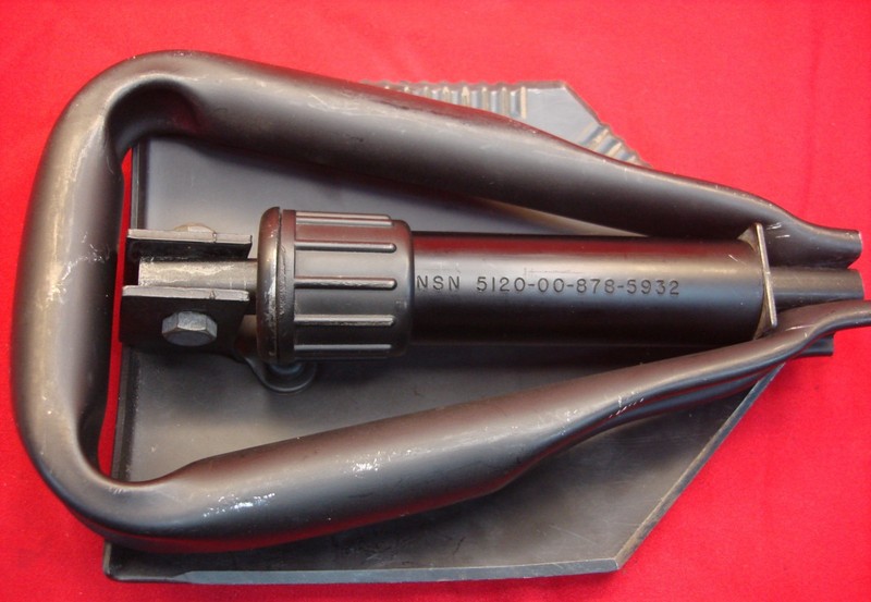 Used U.S. Military E-Tool (Entrenching Tool) in excellent condition