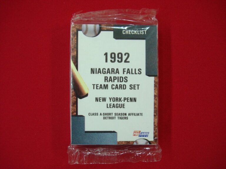 1992 Fleer ProCards Niagara Falls Rapids Team Set featuring Bobby Higginson