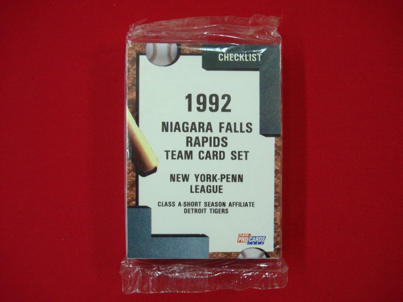 1992 Fleer ProCards Niagara Falls Rapids Team Set featuring Bobby Higginson