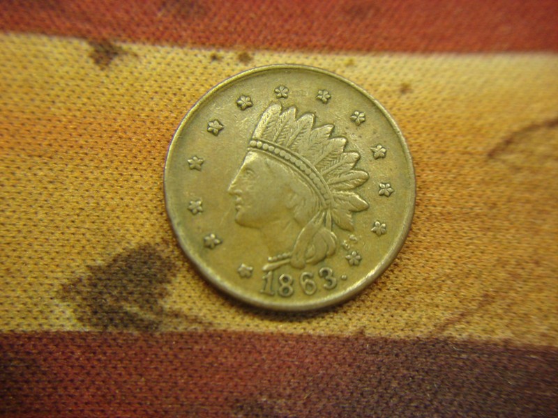 1863 H.M. Lane Civil War Token - NY - Lamps Kerosene Oil