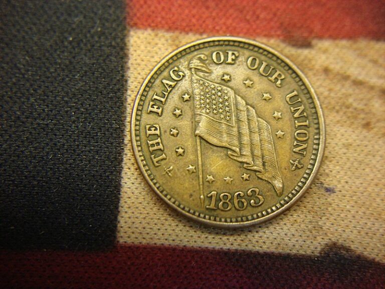 1863 Civil War Dix Flag Token