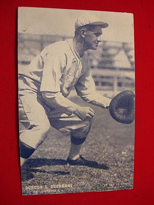 1928 Exhibit Supply Gordon S. Cochrane Philadelphia American League Baseball Card