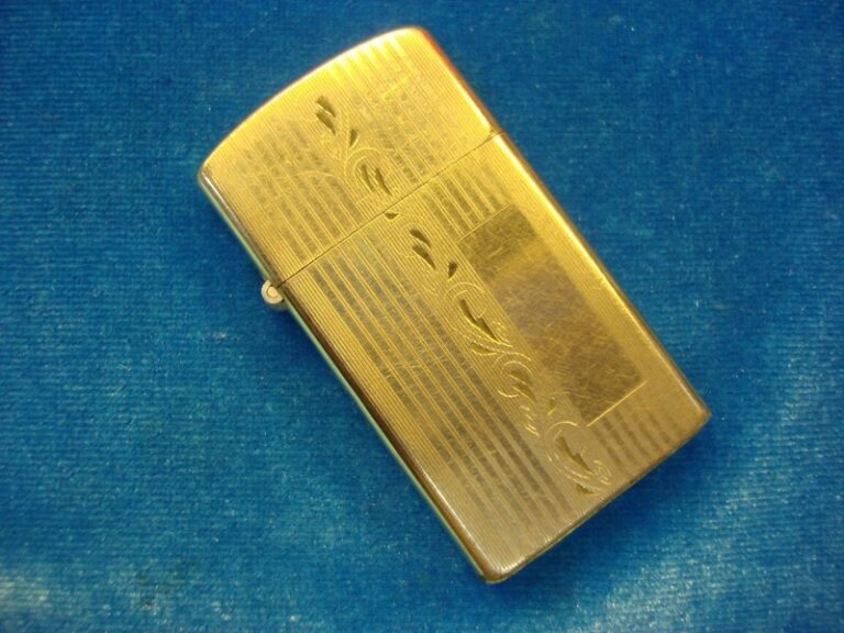 Vintage Zippo Slim Line 10K Gold Filled Lighter