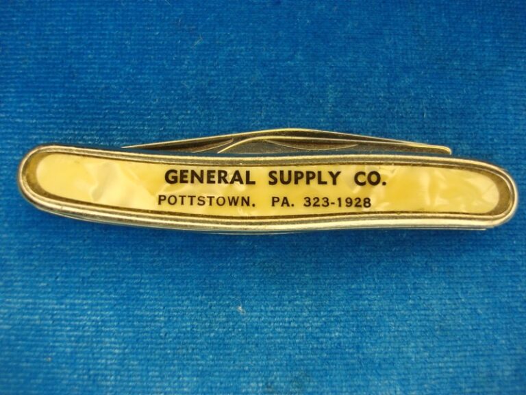 Vintage General Supply Co. 2-Blade Advertising Knife