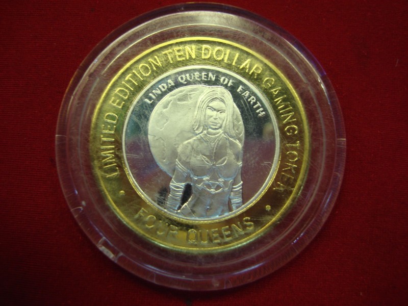 Limited Edition Four Queens Casino Token featuring Linda Queen of Earth