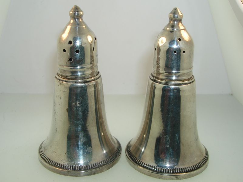 Vintage Sterling Silver Salt and Pepper Shakers