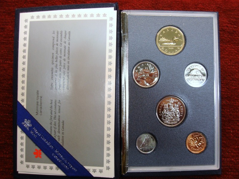 1989 Canada 6-Piece Specimen Coin Set in original holder