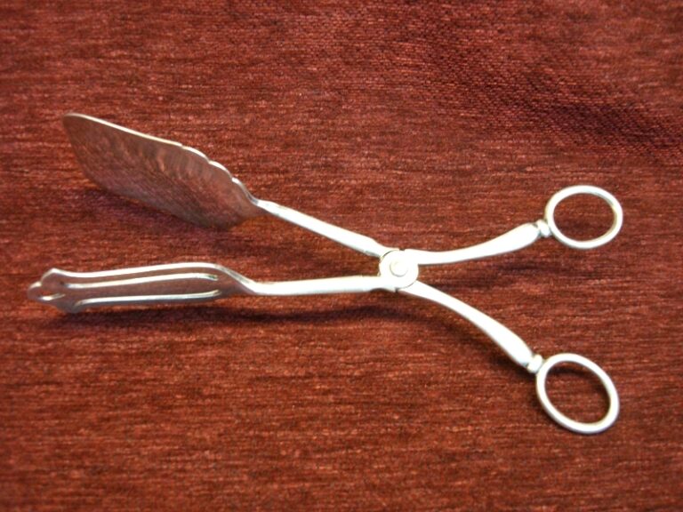 Antique silverplate clampe utensil by Roberts & Dore, Sheffield & London