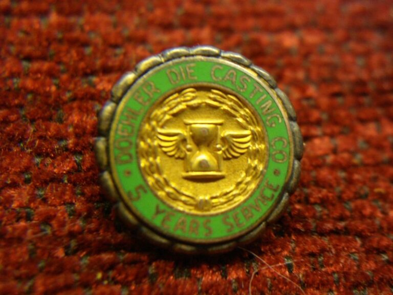 Vintage DOEHLER-JARVIS 10K Gold Filled 5 Year Service Pin