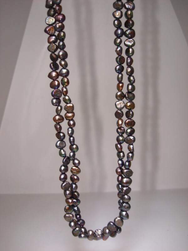 Multicolor Black Freshwater Pearl Choker Necklace