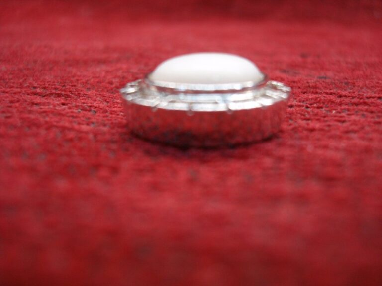 Sterling silver Greek key slide pendant with large mother-of-pearl