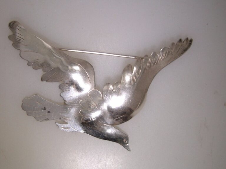 Vintage Marjorie Baer Sterling Silver Cape Cod Bird Pin Brooch
