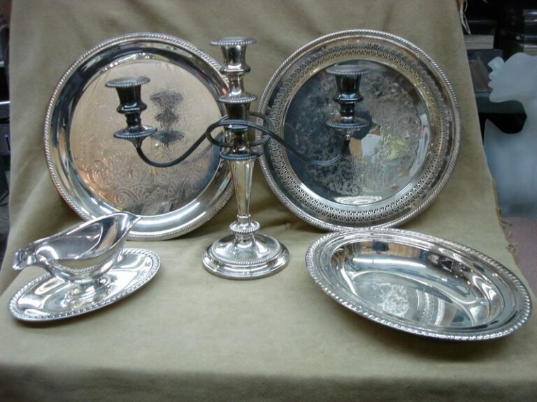 Vintage F.B. Rogers Silverplate Set: Serving Pieces & Candelabra (1960s)