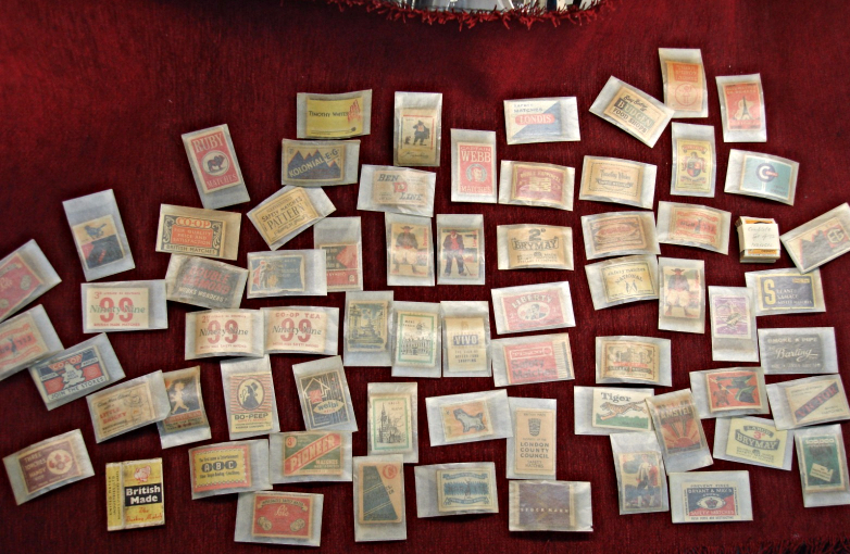 Vintage Matchbox labels collection, over 65 unique designs in excellent condition