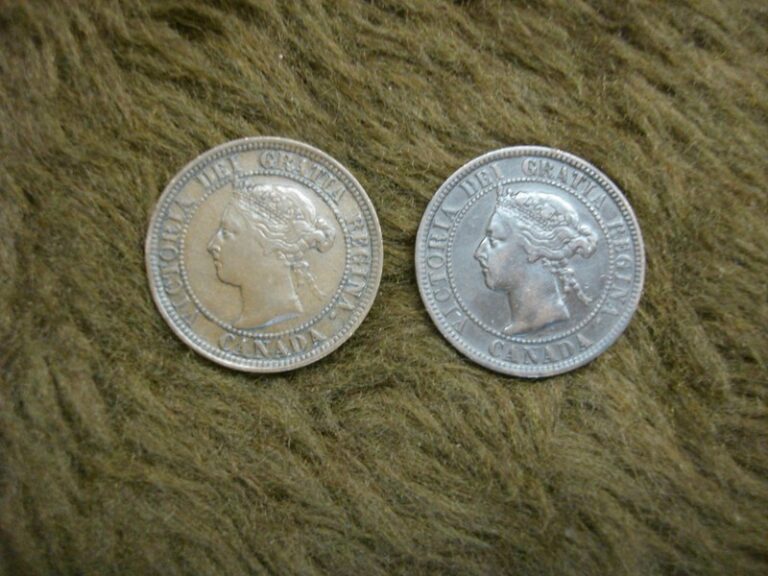 1888 and 1901 Large Canadian Cents