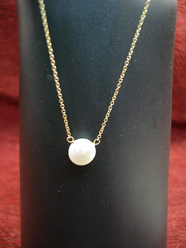 14K Gold Filled Freshwater Pearl Single Necklace