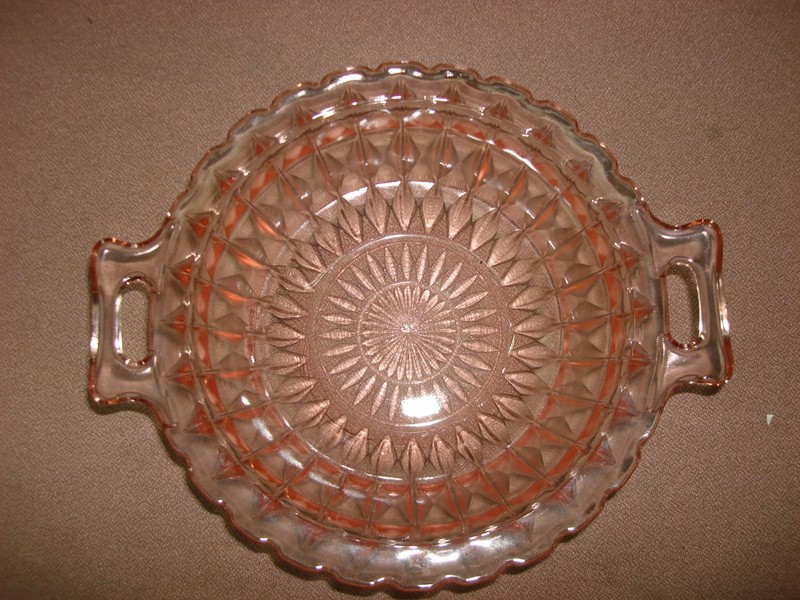 Vintage Pink Jeannette Glass Windsor Diamond Bowl
