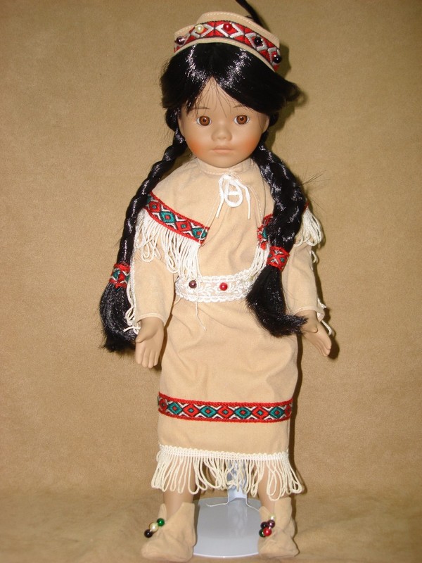 Paradise Galleries porcelain doll Emily, 16 inches tall, new in original box