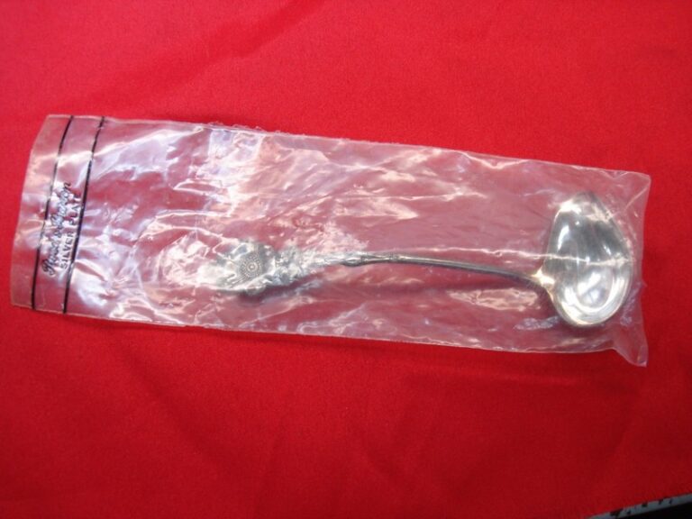 Vintage Reed & Barton Harlequin Wild Rose Silver Plate Cream Ladle