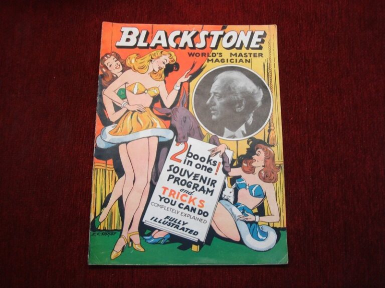 Vintage Blackstone World's Master Magician souvenir program from the 1940s
