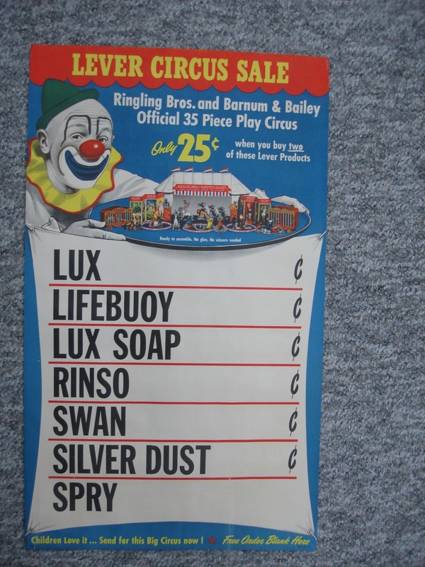 Vintage Lever Circus Poster
