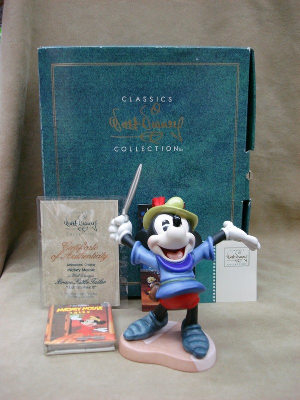 1993 Walt Disney Collectors Society Brave Little Tailor Porcelain Sculpture