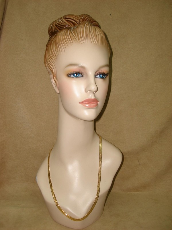 Vintage 1980s Napier gold-tone herringbone necklace