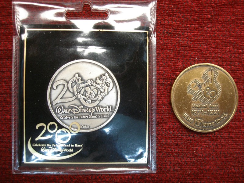 Walt Disney World Commemorative Medal Set: 20th Anniversary & Year 2000