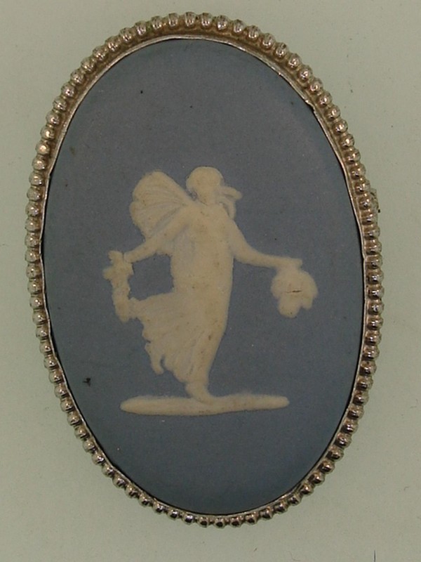 Vintage Wedgewood Jasperware Blue Pin