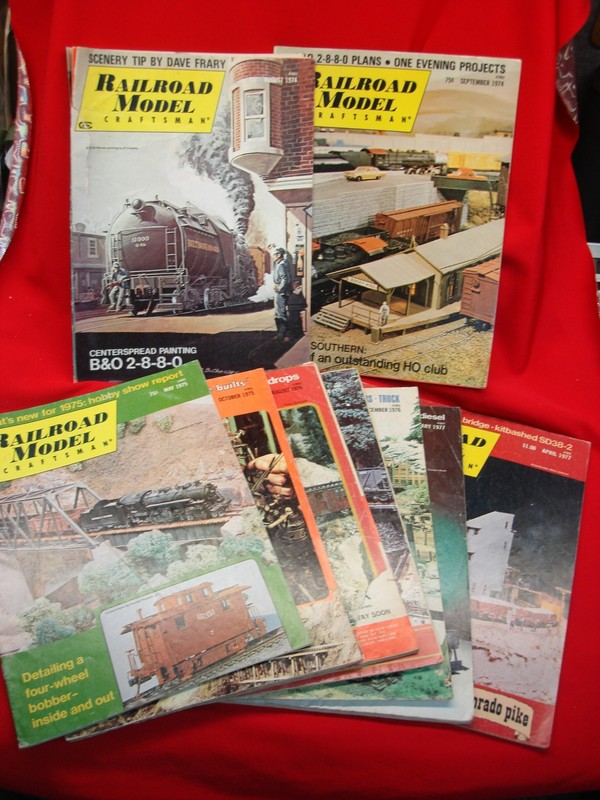 Vintage Railroad Model Craftsman Magazines (1974-1977)