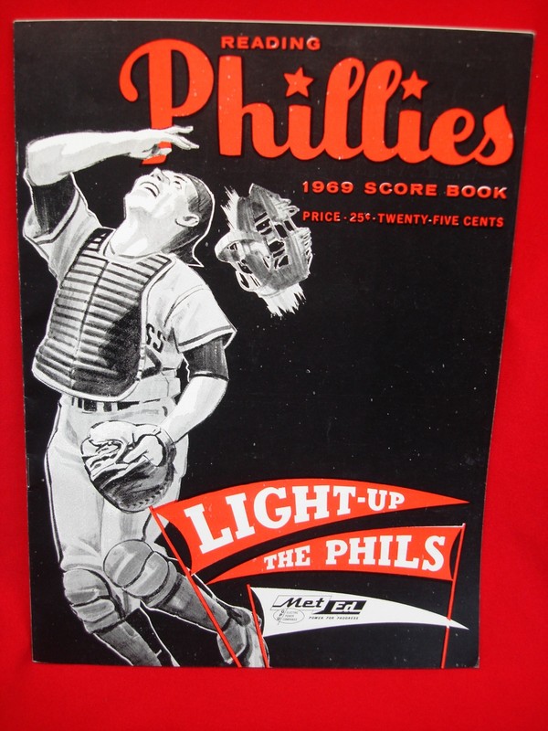 1969 Reading Phillies scorebook in excellent condition