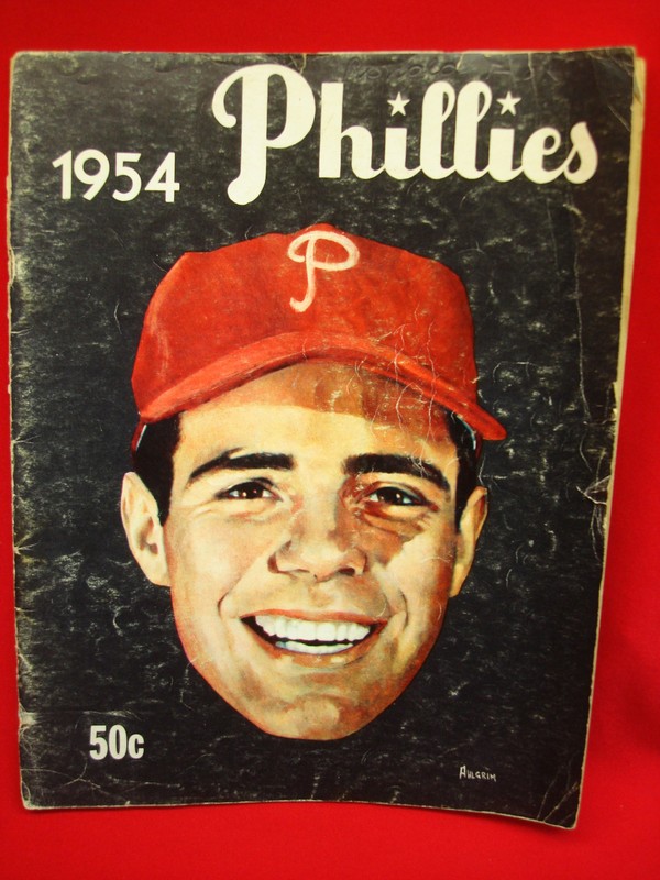 Vintage 1954 Philadelphia Phillies baseball book by Jay Publishing