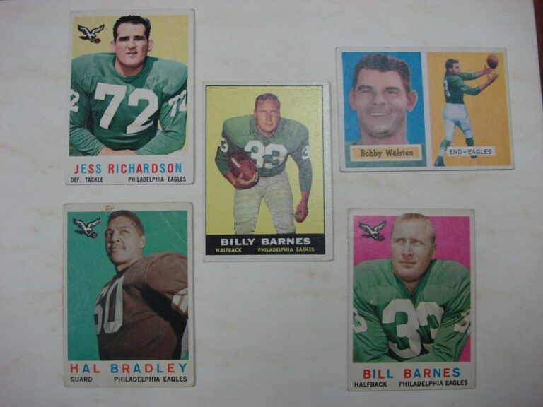 Vintage Topps Philadelphia Eagles Trading Card Set