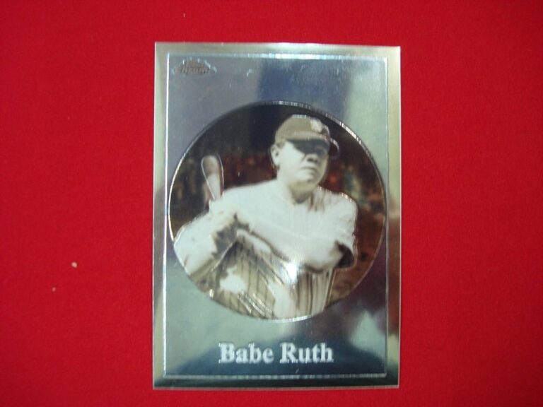 2001 Topps Chrome Babe Ruth 'Before There Was Topps' #BT2 Insert Card