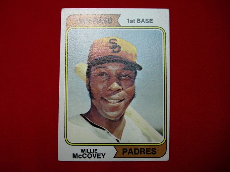 1974 Topps Willie McCovey San Diego Padres baseball card (#250)