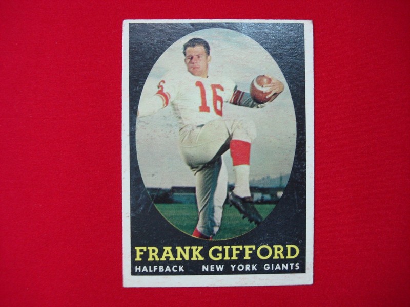 1958 Topps Frank Gifford New York Giants Football Card #73