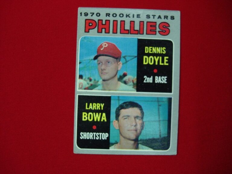 1970 Topps Baseball card featuring the Rookie Cards of Dennis Doyle (#539) and Steve Carlton.
