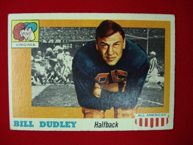 1955 Topps All-American Bill Dudley #10 HOF Football Card