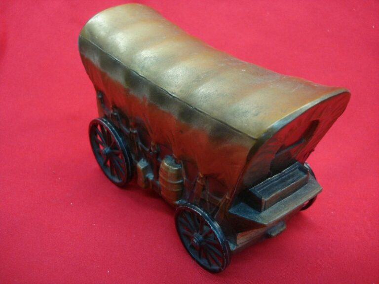 Vintage cast metal Conestoga Wagon bank advertising Germantown Savings Bank, Pennsylvania