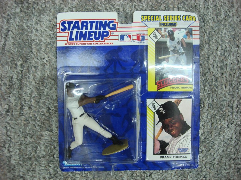 Vintage 1993 Kenner Starting Lineup Frank Thomas figure sealed in original packaging