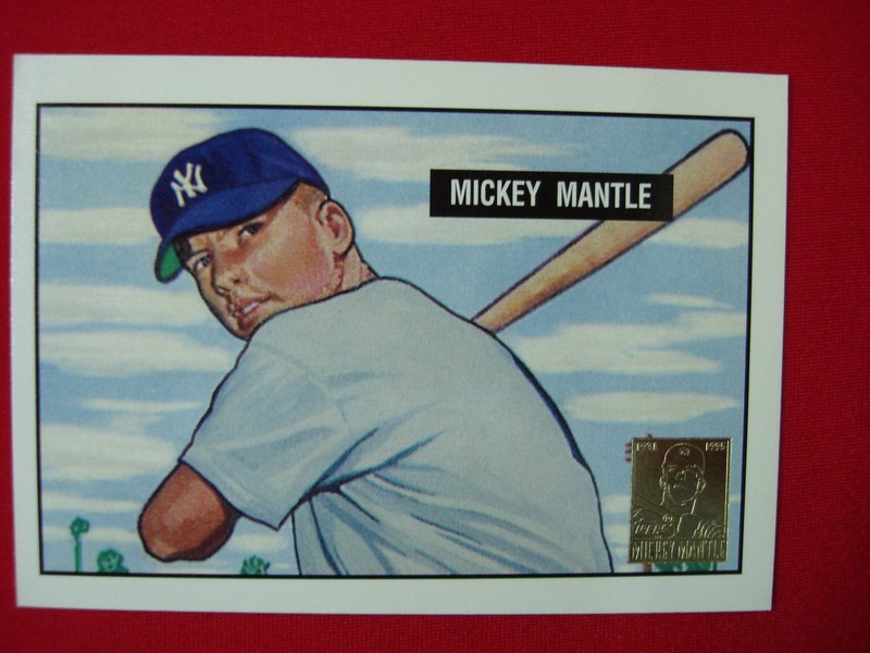 1996 Topps Mickey Mantle Bowman RC Reprint Insert #1